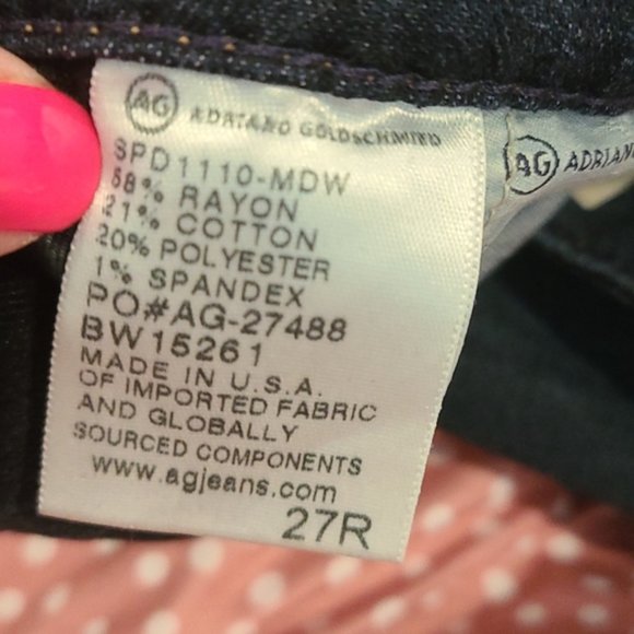 AG Adriano Goldschmied the stilt cigarette leg denim skinny jeans like new - Picture 8 of 8